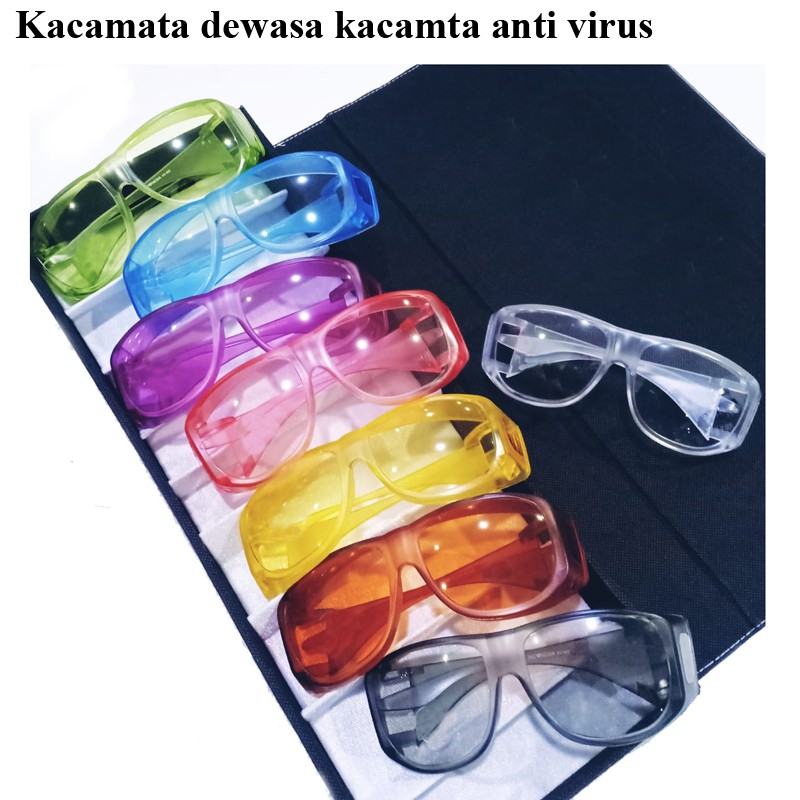 Terbaru Kacamata Anti Virus/Safety Google Fashion Trendy Kekinian Kacamta Dewasa Wanita Pria Unisex