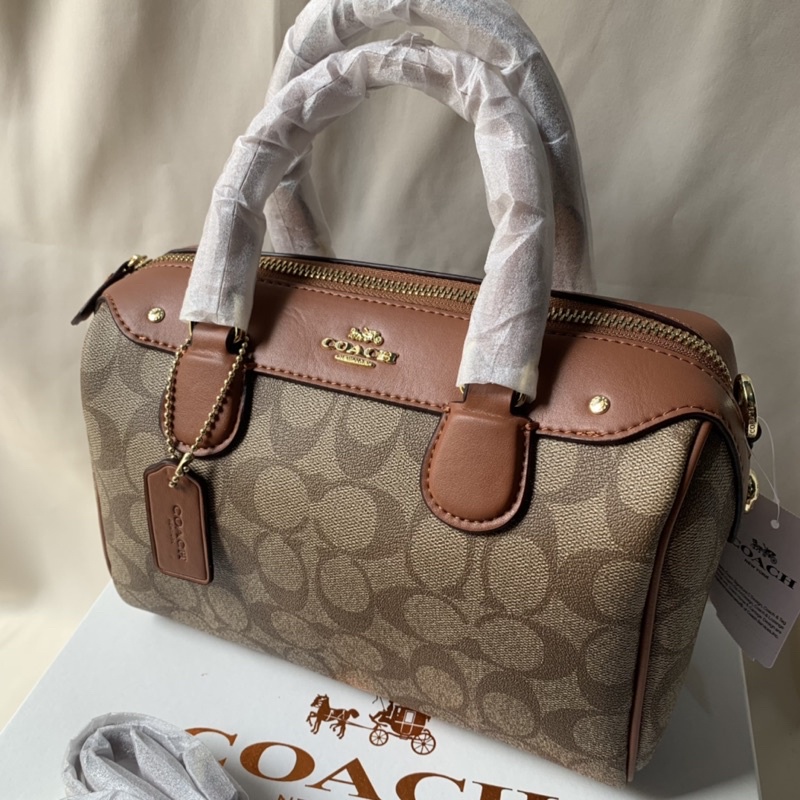 MINI BENNETT SATCHEL (COACH F58312) -Khaki