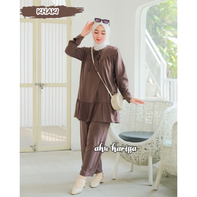 SYAHILA ONE SET ORI AKU KARISSA SYAHILA SET CELANA ORIGINAL AKU KARISSA SETCEL FASHION MUSLIMAH FASH