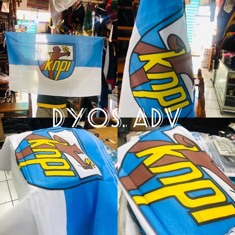 Bendera KNPI sablon 60x90 cm (100pcs)