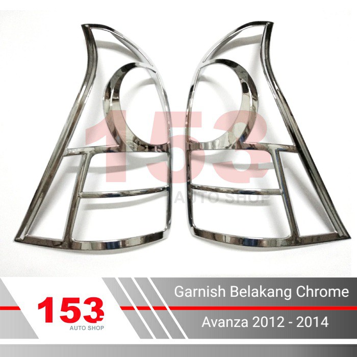 Garnish Belakang All New Avanza  / Xenia 2012 - 2014 Chrome