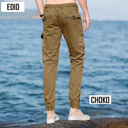 MOKOKOMO Celana Jogger Pria Moses Celana Celana Panjang Jogger Casual Jogger