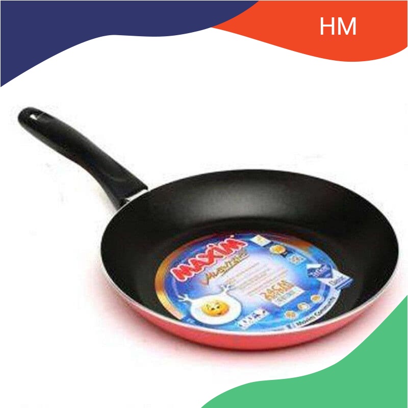 MAXIM Wajan / Penggorengan (Fry Pan) Teflon 24 cm Maxim Valentino