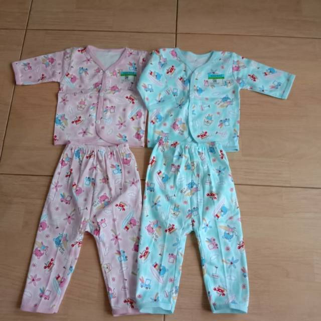 stelan baju bayi panjang Newborn baru lahir SNI 0 - 3 bulan