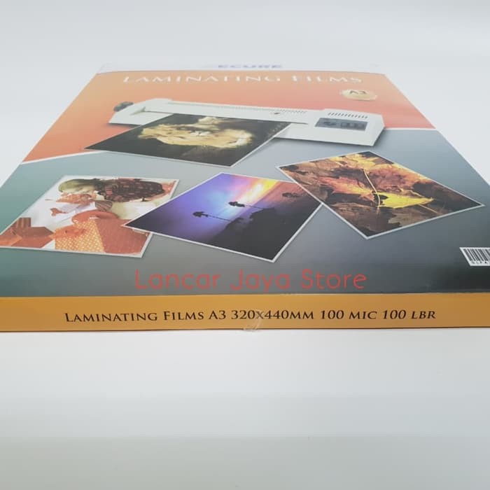 Films Laminating Secure Ukuran A3 Plastik Laminating Secure A3 100MIC