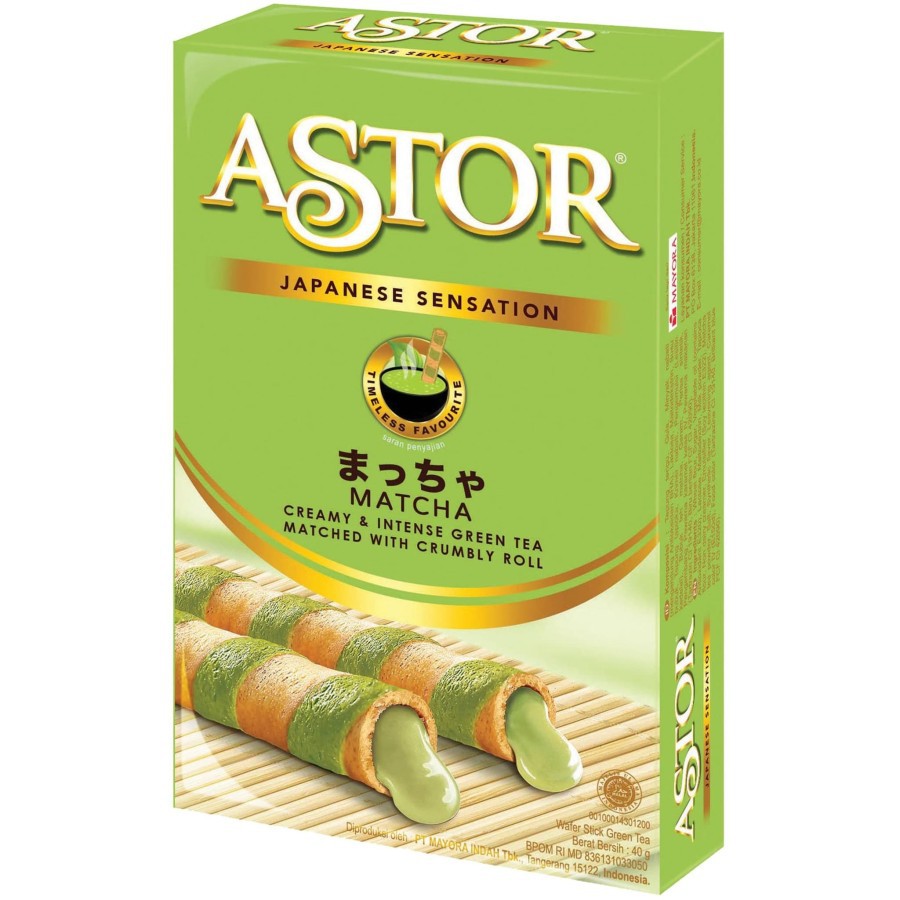 [HALAL] Astor Wafer Roll Stick Stik 40gr All VARIAN Chocolate Vanilla Matcha