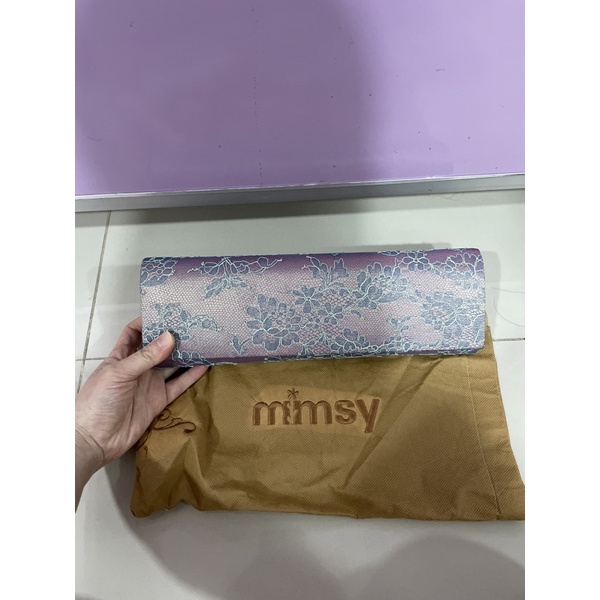 Clutch Tas Pesta Mimsy Lilac New with original Mimdy Dustbag
