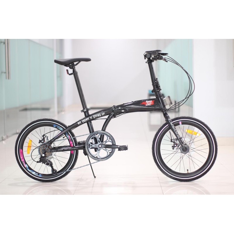 Instan Sepeda Lipat Element Police Milan Rans 2.0 Entertainment Raffi Ahmad Nagita Slavina Rafathar limited SNI 20 inch 8 speed rem cakram-1