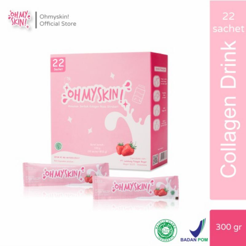 [READY STOCK] COLLAGEN DRINK OHMYSKIN! ISI 10 | 22 SACHET