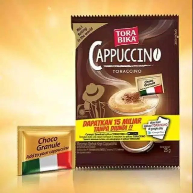 

Torabika capuccino auto kaya 1renceng 10x25gr