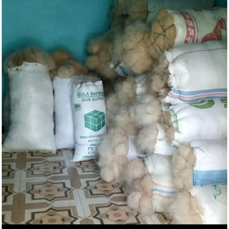 Jaring Nelayan Media Filter Kolam Aquarium 500gr pengganti japmat