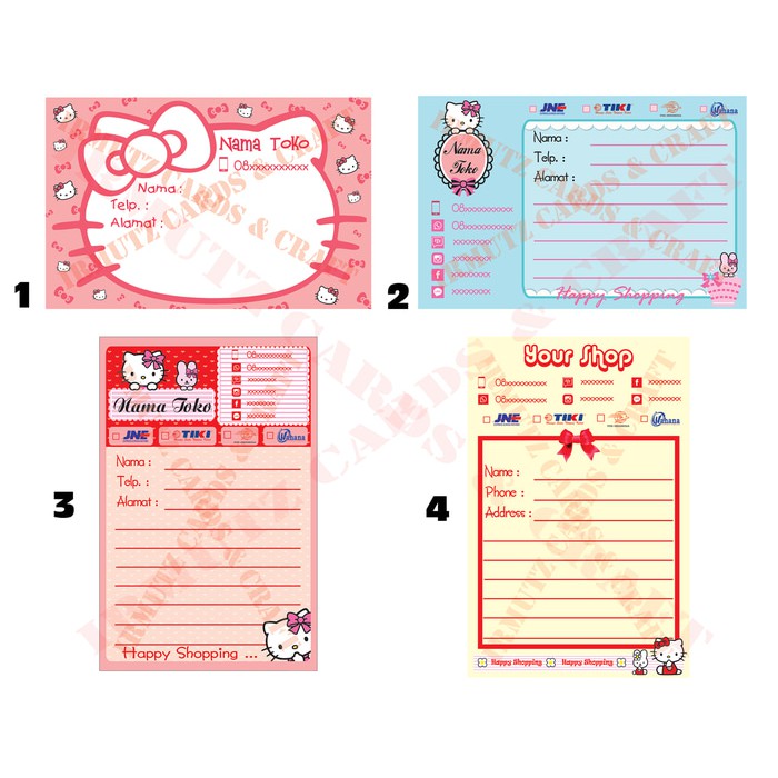 

Sticker Online Shop Baby & Kids / Stiker Pengiriman Tema Hello Kitty