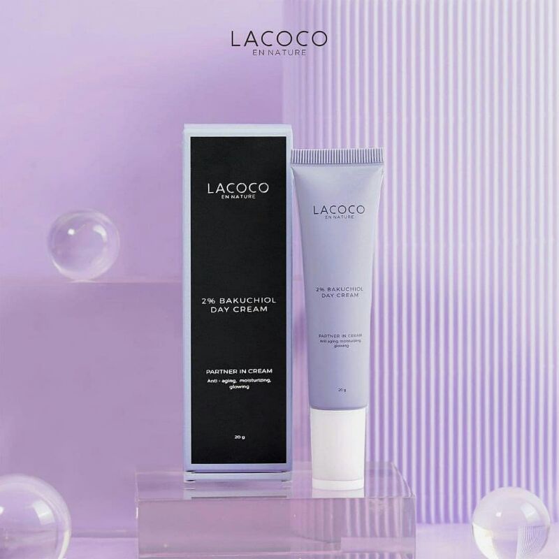 CREAM WAJAH GLOWING NEW LACOCO BAKUCHIOL DAY CREAM-NASA ORIGINAL