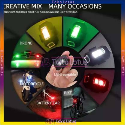 Lampu Drone/motor Strobo LED 7 Warna Universal Anti Tabrakan Untuk Motor / Pesawat / Drone 𝐓𝐄𝐑𝐌𝐔𝐑𝐀𝐇 !!!