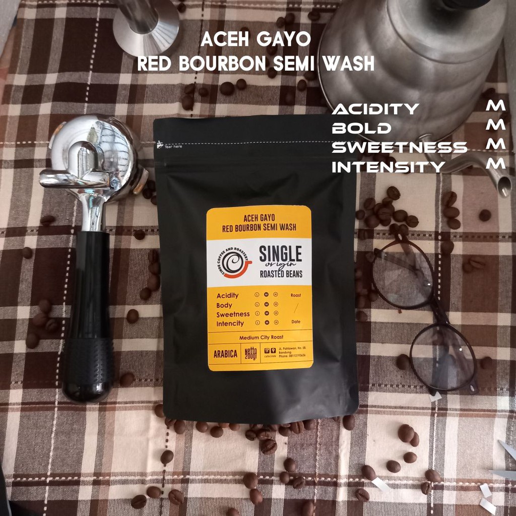 

COFFEE SINGLE ORIGIN ARABICA ACEH GAYO RED BOURBON SEMI WASH 200 GR