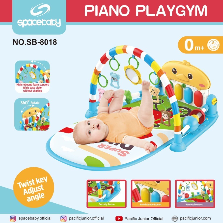 SPACE BABY PIANO PLAYMAT 'BEBEK FENCE' SB-8018