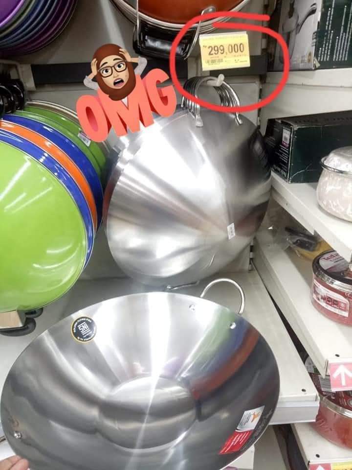 Harden Wajan Stainless Tebal Ukuran 36 Cm