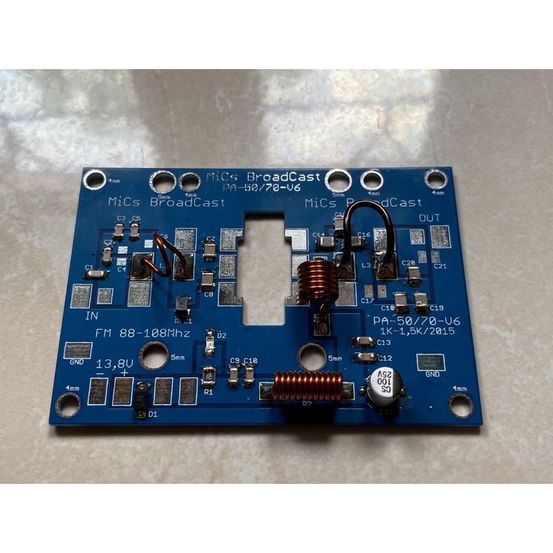 PCB + Komponen PA Booster FM 2SC2694 C2694