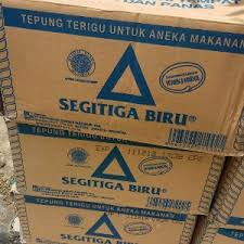 

1 Dus Tepung Terigu Kemasan 1 Kg Segitiga Biru Bogasari Murah