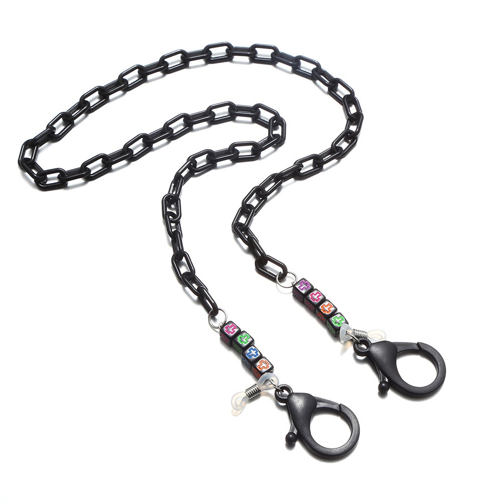 【COD Tangding】Rantai Lanyard Kacamata Anti slip Warna Hitam