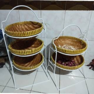 Rak Bawang Susun KALO Rak Bumbu Dapur Rak anyaman Rak Bawang Susun KALO Rak Bumbu Dapur Rak anyaman