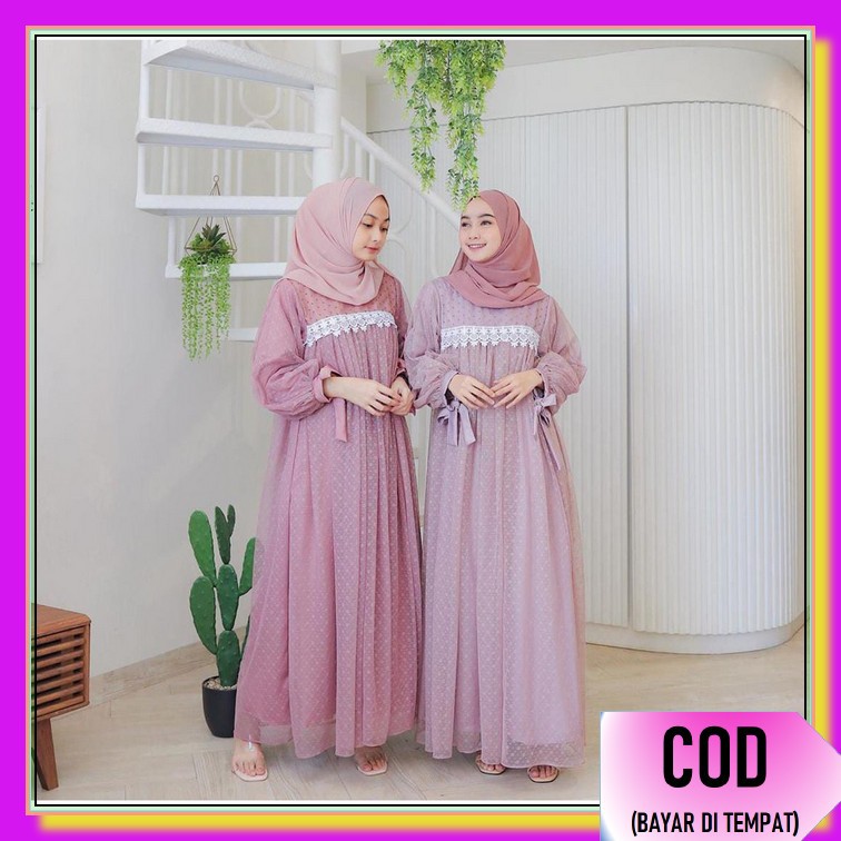 Gamis Wanita Terbaru Games Terbaru 2021 Syari Lebaran Pesta Kondangan Casual Kekinian Mewah Modern