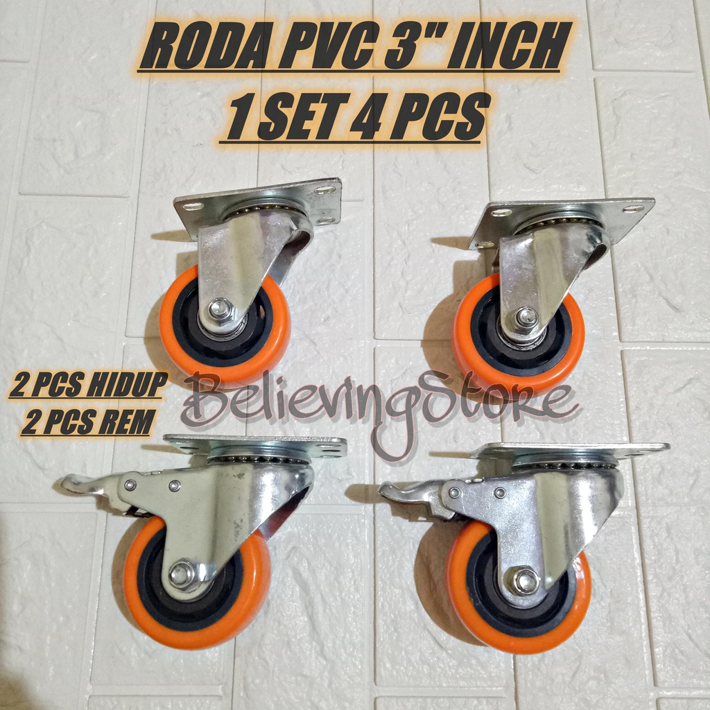 1 SET Roda 3" inch / Roda 3" inch