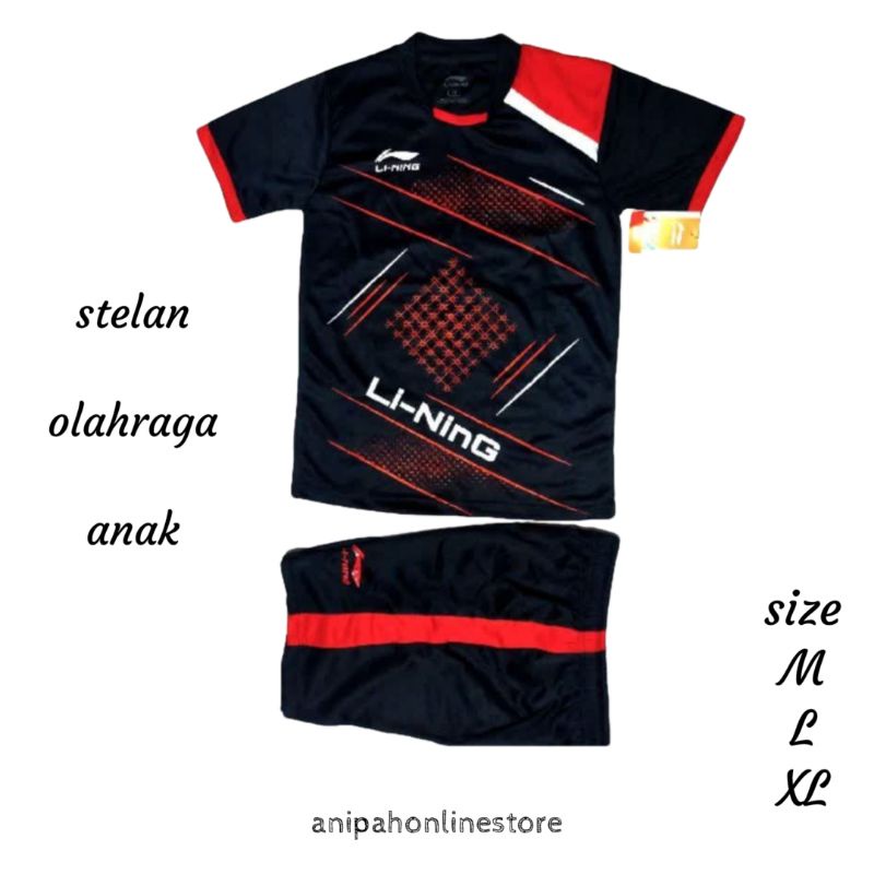 baju badminton anak/stelan olahraga anak/ jersey badminton anak laki laki perempuan