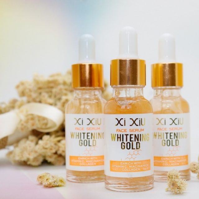 XI XIU FACE SERUM VITAMIN C | ANTI ACNE | WHITENING GOLD 20 ML VIT C | XIXIU SERUM