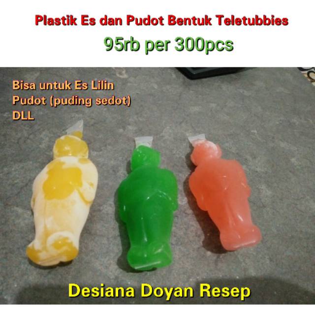 Plastik Es Pudot Bentuk Boneka Teletubbies