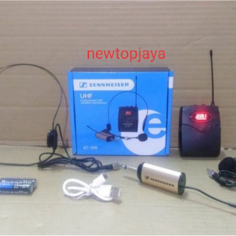 mic wireless Sennheiser bt 839 headset clip on