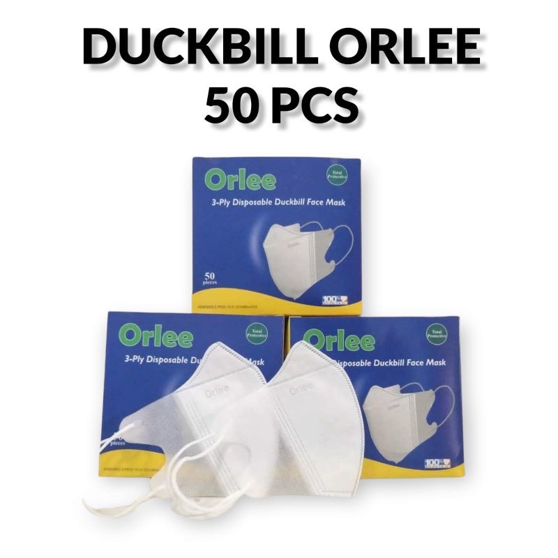 ORLEE MASKER DUCKBILL EARLOOP ISI 50 PCS EMBOS