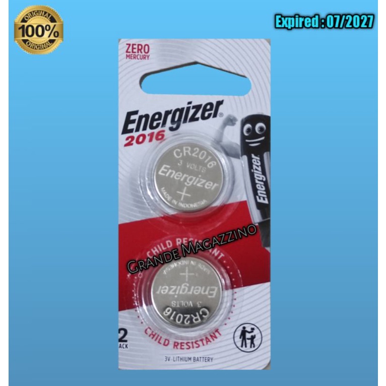 Baterai Energizer Kancing CR2016