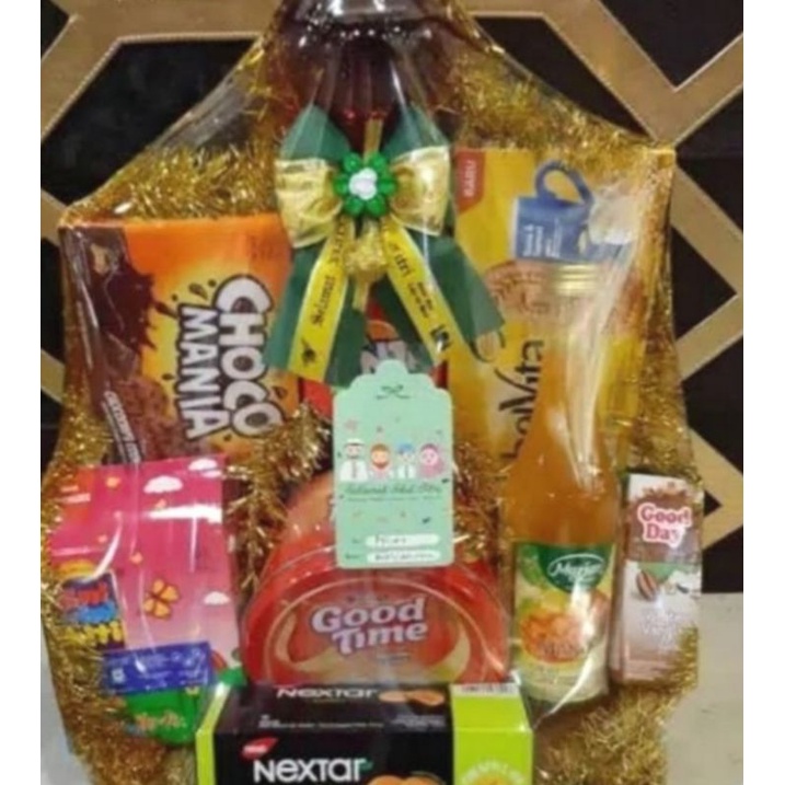 

parsel parcel lebaran hampers snack 2 susun hadiah bingkisan natal