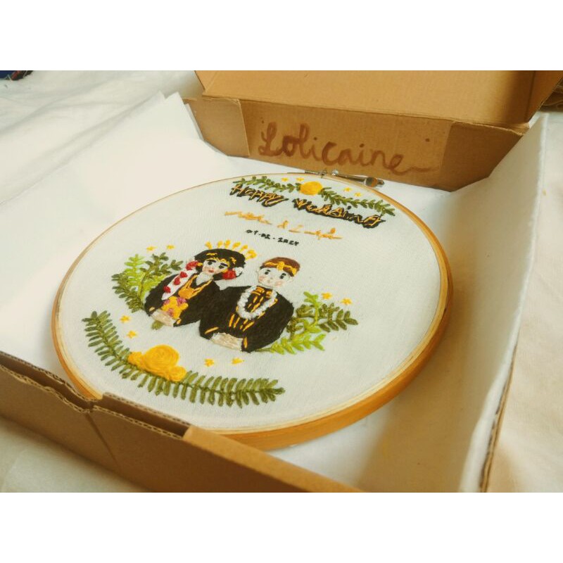 

kado unik / hoopart Sulam tangan / hand embroidery hoopart