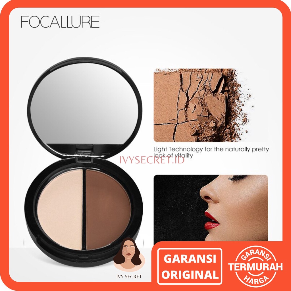 Focallure Duo Contour And Highlighter Powder Cake Focallure Contour Pallete Focallure Highlighter Pallete Focallure Contour Focallure Highlighter Focallure Bronzer Focallure Highlighter Contour