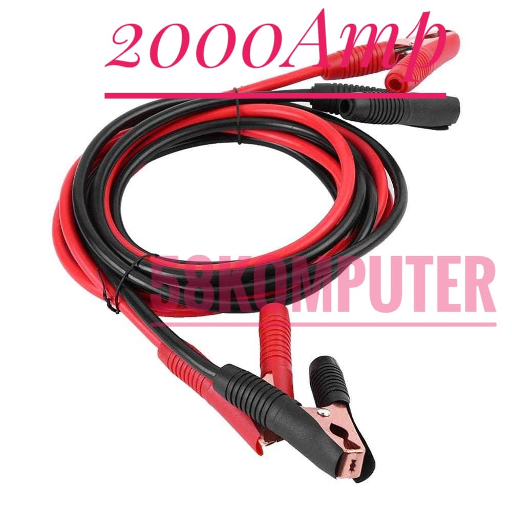 Kabel Jumper Aki Besar 2000Amper 3.5 M Kabel Jumper Accu Mobil Kabel Jumper Starter Aki Mobil Cable 2000a 3.5 M Kabel Starter Jumper Aki Accu Leads Pure Copper 2000amp 3,5m Car Battery Booster Cable