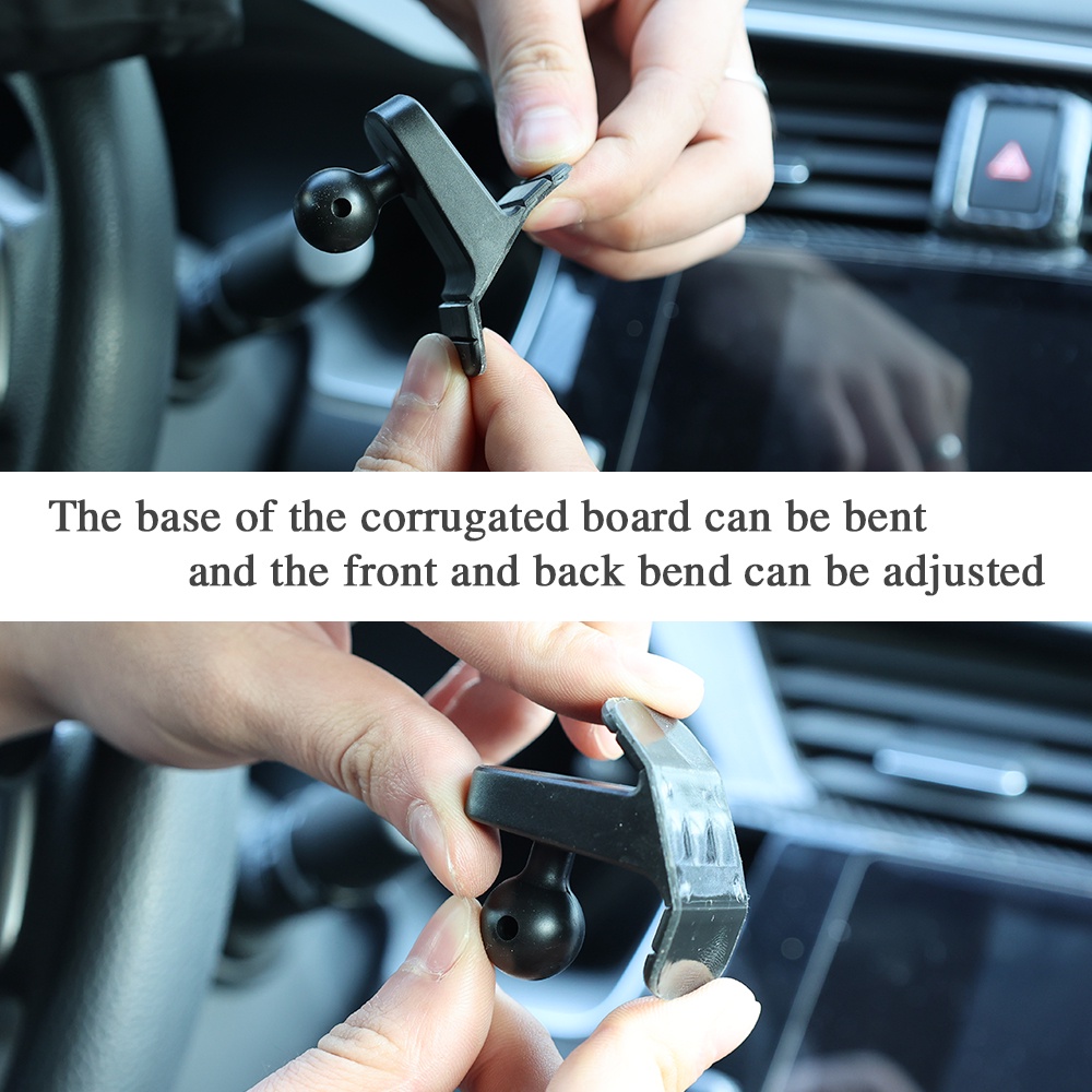 Aksesoris Bracket Stand Base Holder Handphone 17mm Rotasi Putar Anti Slip Untuk Dashboard Mobil
