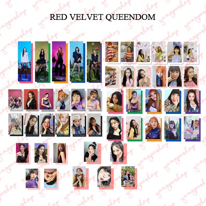[READY / SET] RV QUEENDOM REVE PHOTOCARD FAN MADE UNOFFICIAL YANGPASHOP IRENE SEULGI JOY REVE