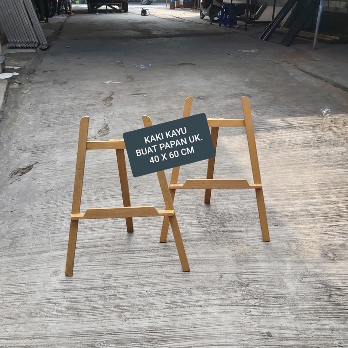 

kaki kayu segitiga white board/papan tulis promo
