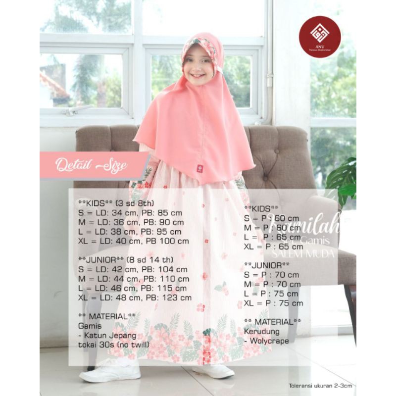 kamilah gamis junior by ANV