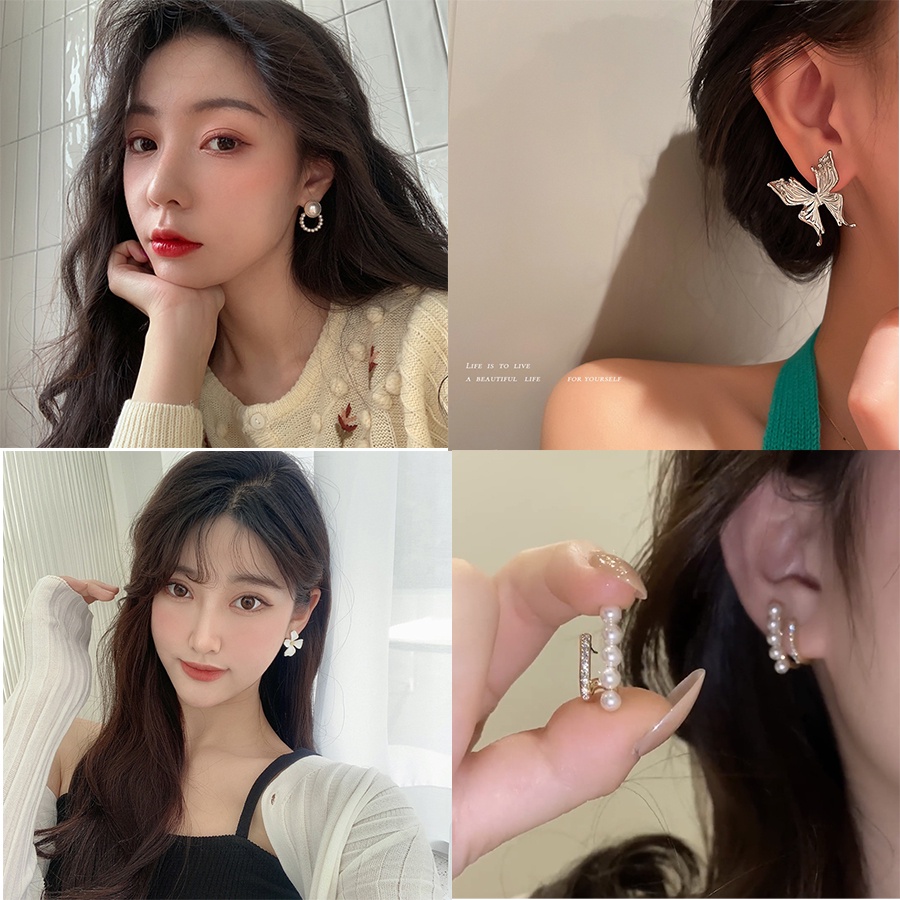 Anting Mutiara Gaya Korea Untuk Wanita