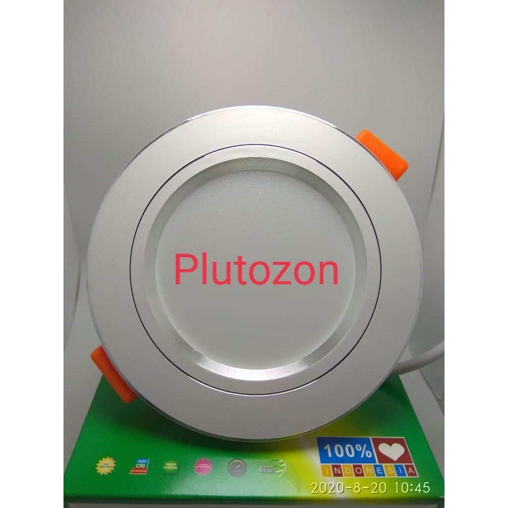 Lampu plafon Lampu Downlight 3 warna list silver