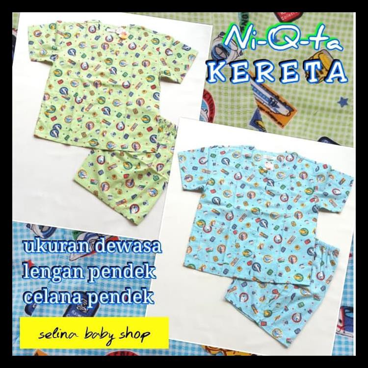 PIYAMA KATUN NIQTA DEWASA PENDEK PENDEK