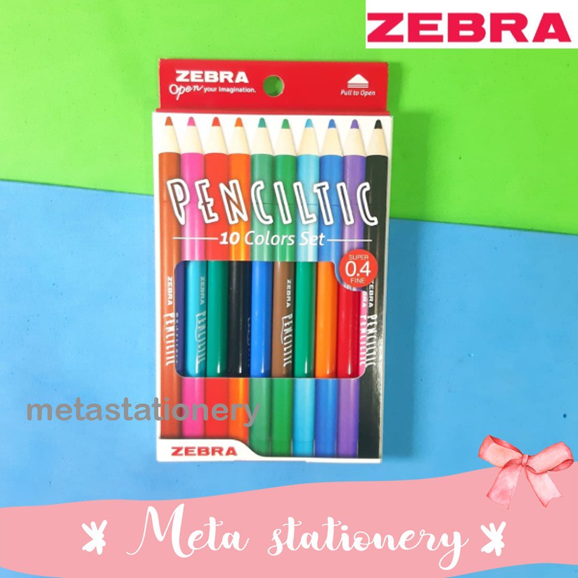 

PRODUK- PULPEN ZEBRA PENCILITIC SET 10 COLORS ( 10 WARNA ) .
