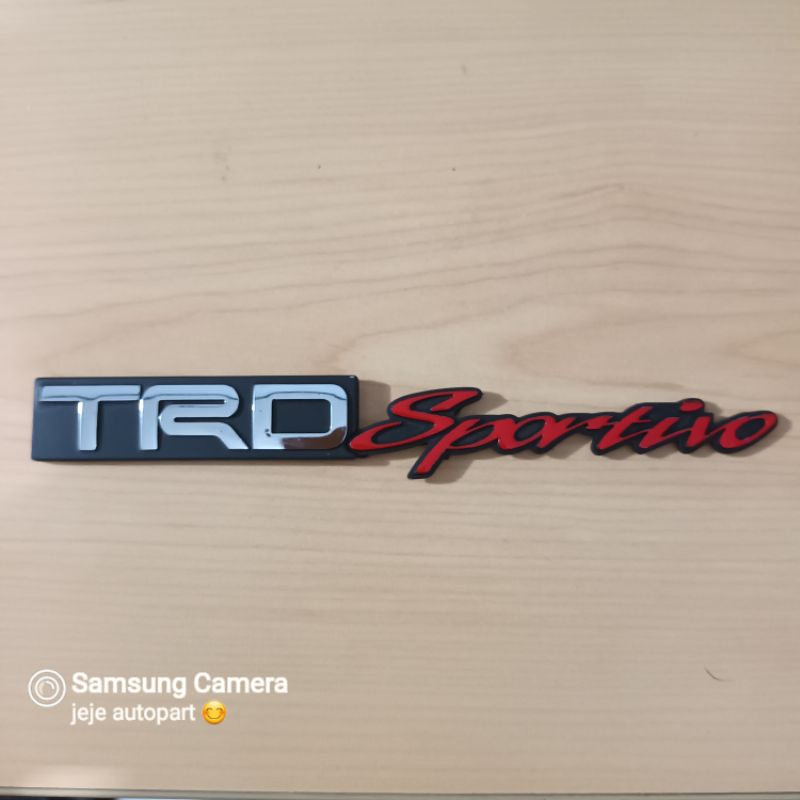 emblem tulisan TRD SPORTIVO original asli