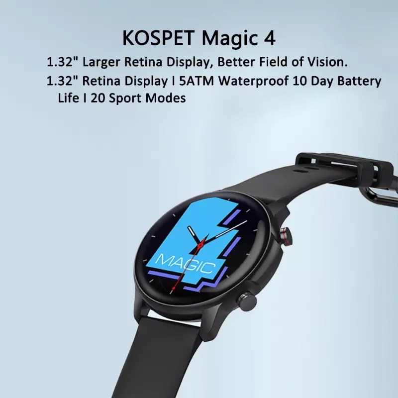 KOSPET MAGIC 4 Smartwatch 5ATM Water Resistant NEW 2022