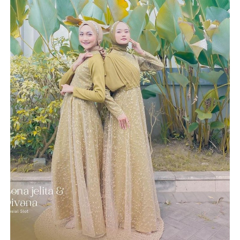 DIVANA DRESS // GAUN MUSLIMAH - GAMIS - DRESS - BAJU MUSLIMAH - GAUN PESTA