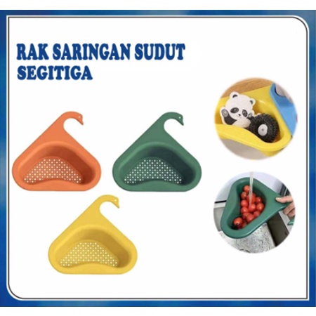 Pembuangan Sisa Makanan / Tempat Penyimpanan Pengering Spons Sikat Buah Sayur / Gantungan Keran Washtafel Keranjang Swan Sink Drain Basket