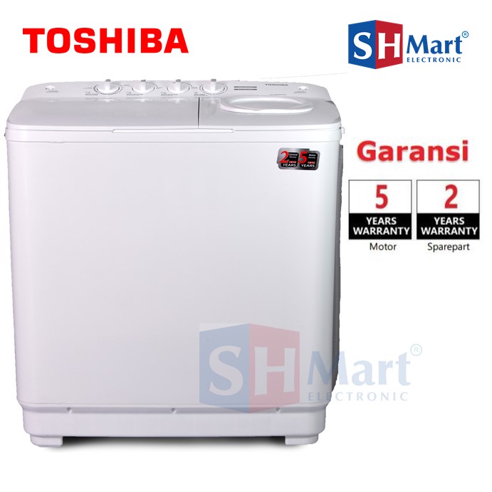 MESIN CUCI 2 TABUNG 9,5 KG TOSHIBA VH-H95MN / VH-H95WB / VH-H95WR / VH-H95WW GARANSI RESMI (MEDAN)